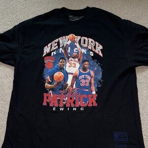 New York Knicks Patrick Ewing Graphic T-Shirt. Mitchell & Ness sz XXL